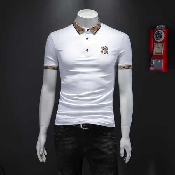 brand 2021 summer fashion embroidered short sve polo shirt men's busins leisure mercerized cotton lapel t-shirt, White;black
brand 2021 summer fashion embroidered short sve polo shirt men's busins leisure mercerized cotton lapel t-shirt, White;black