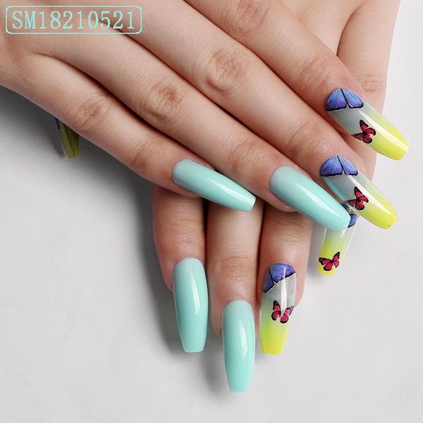 false nails fake long light green butterfly wearing nail art stickers finished 24 with glue ne, Red;gold
false nails fake long light green butterfly wearing nail art stickers finished 24 with glue ne, Red;gold