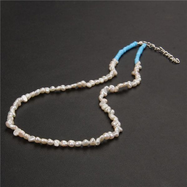 chains elegant white natural pearl necklace for women men jewelry freshwater braoque chain wedding fashion gift, Silver
chains elegant white natural pearl necklace for women men jewelry freshwater braoque chain wedding fashion gift, Silver
