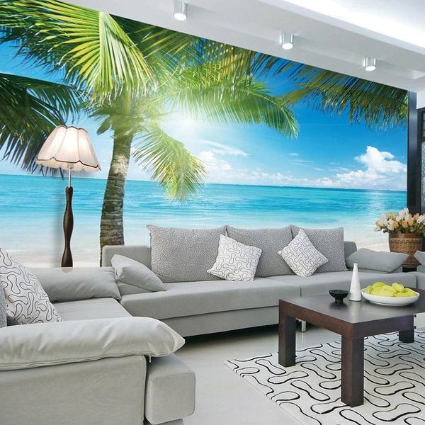 custom po mural self adhesive wallpaper mediterranean beach landscape bedroom living room tv background non-woven wall wallpapers
custom po mural self adhesive wallpaper mediterranean beach landscape bedroom living room tv background non-woven wall wallpapers