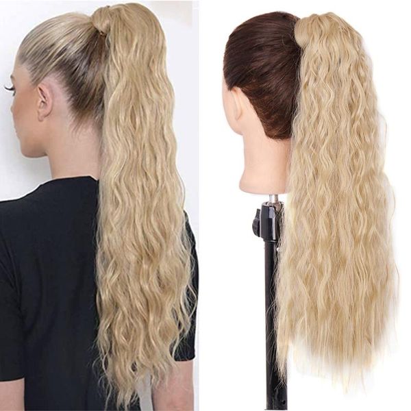 synthetic wigs lisihair corn wavy long ponytail hairpiece wrap on clip hair ombre brown pony tail blonde fack, Black
synthetic wigs lisihair corn wavy long ponytail hairpiece wrap on clip hair ombre brown pony tail blonde fack, Black