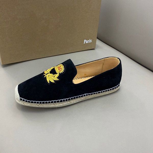 men flat heels suede dress shoes triple black yellow red bottom loafers bridegroom boat sneakers mens business party casual rope sole oxford
men flat heels suede dress shoes triple black yellow red bottom loafers bridegroom boat sneakers mens business party casual rope sole oxford