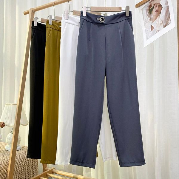 women's pants & capris casual women solid office straight ladies fashion high-waisted thinner all-match trousers polyester bloomers, Black;white
women's pants & capris casual women solid office straight ladies fashion high-waisted thinner all-match trousers polyester bloomers, Black;white