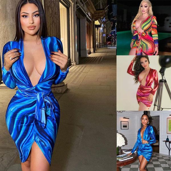casual dresses 2021 spring autumn fashion print deep v lace-up dress women long sleeve nightclub short irregular club, Black;gray
casual dresses 2021 spring autumn fashion print deep v lace-up dress women long sleeve nightclub short irregular club, Black;gray