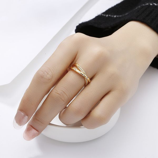 simple cross line micro set zircon opening adjustable female personality indifference index finger ring jewelry, Silver
simple cross line micro set zircon opening adjustable female personality indifference index finger ring jewelry, Silver