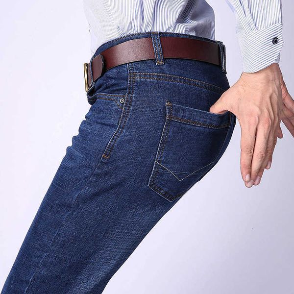 men's jeans brand casual business regular straight fit stretch fabric elasticity denim trousers male j32n 014y, Blue
men's jeans brand casual business regular straight fit stretch fabric elasticity denim trousers male j32n 014y, Blue
