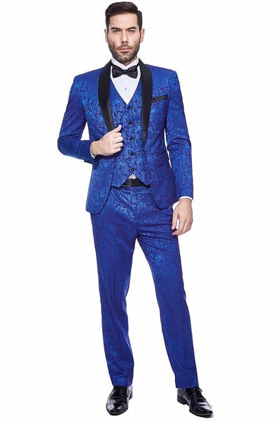 men's suits & blazers royal blue custom made pattern wedding suit for men floral groom tuxedos print formal party slim black shawl lape, White;black
men's suits & blazers royal blue custom made pattern wedding suit for men floral groom tuxedos print formal party slim black shawl lape, White;black