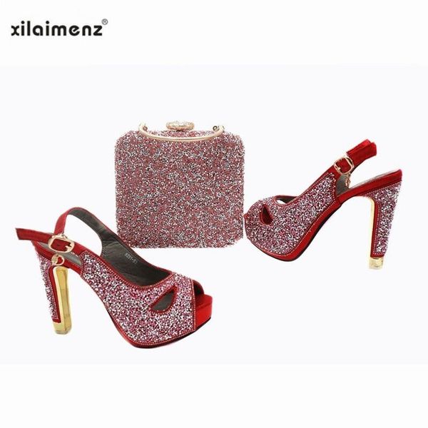 italian mature style 2021 arrivals buckle strap african women shoes and bag set in red color nigerian ladies dress, Black
italian mature style 2021 arrivals buckle strap african women shoes and bag set in red color nigerian ladies dress, Black