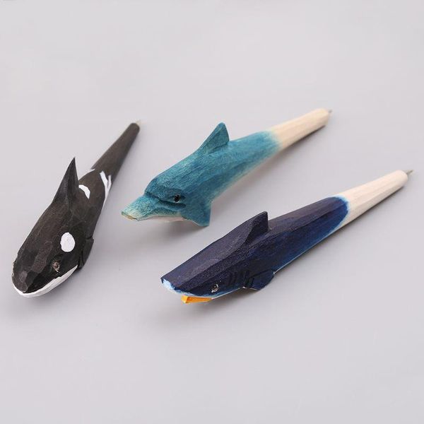 handmade 3d animals fish creative wood carved ballpoint pen writing tool stationery school student gifts b36c pens, Blue;orange
handmade 3d animals fish creative wood carved ballpoint pen writing tool stationery school student gifts b36c pens, Blue;orange