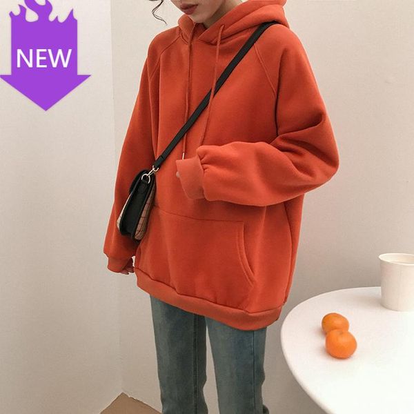 women's hoodies & sweatshirts thickening hooded sweatshirt spring women hoodied solid color fleece boyfriend, Black
women's hoodies & sweatshirts thickening hooded sweatshirt spring women hoodied solid color fleece boyfriend, Black