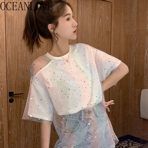 sequined mesh t shirt women patchwork fake two pieces ropa mujer summer student fashion loose t-shirt 15764 210415, White
sequined mesh t shirt women patchwork fake two pieces ropa mujer summer student fashion loose t-shirt 15764 210415, White