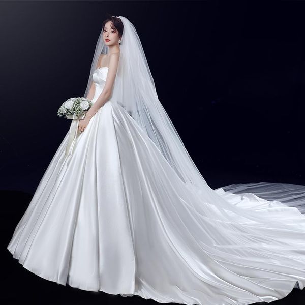 bridal veils wide long luxury white ivory champagne cathedral 2t veil with comb 3x3.5meters velo de novia v218, Black
bridal veils wide long luxury white ivory champagne cathedral 2t veil with comb 3x3.5meters velo de novia v218, Black