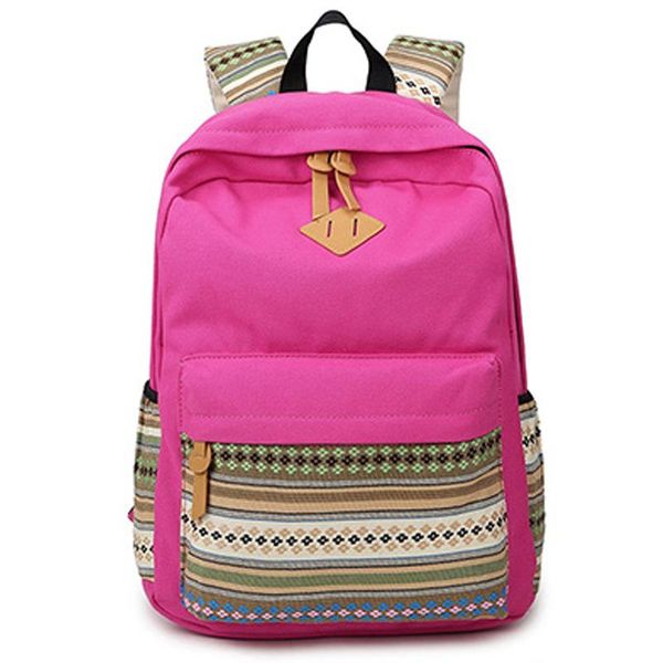 backpack 2021 bag preppy school bags for teenagers cute canvas striped printing