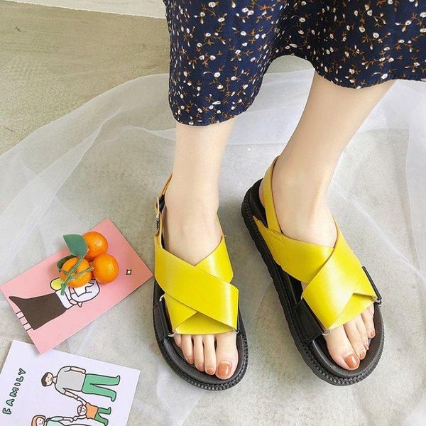 women flat sandals summer ladies gladiator open toe buckle soft leather female casual 2021 platform beach shoes, Black
women flat sandals summer ladies gladiator open toe buckle soft leather female casual 2021 platform beach shoes, Black
