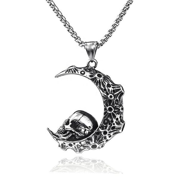 chains fashion moon skull necklace pendant women jewelry 60cm punk choker gothic chain friendship gift, Silver
chains fashion moon skull necklace pendant women jewelry 60cm punk choker gothic chain friendship gift, Silver