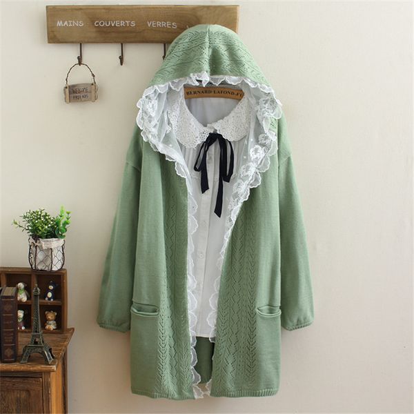 women's knits & tees 2017 beautiful japanese girl sweet spot long femme lace with hood cardigan to zy3414 sweater h0o1, White
women's knits & tees 2017 beautiful japanese girl sweet spot long femme lace with hood cardigan to zy3414 sweater h0o1, White