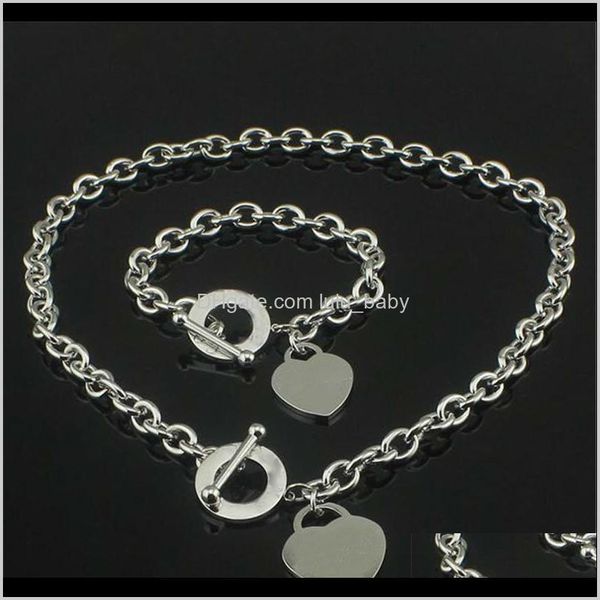 bracelet necklace drop delivery 2021 christmas gift 925 sier love necklacebracelet set wedding statement jewelry heart pendant necklaces ban, Silver
bracelet necklace drop delivery 2021 christmas gift 925 sier love necklacebracelet set wedding statement jewelry heart pendant necklaces ban, Silver