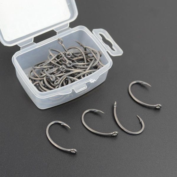 fishing hooks 50pcs corrosion-resistant with box 8011 coating high carbon carp stainless steel barbed
fishing hooks 50pcs corrosion-resistant with box 8011 coating high carbon carp stainless steel barbed