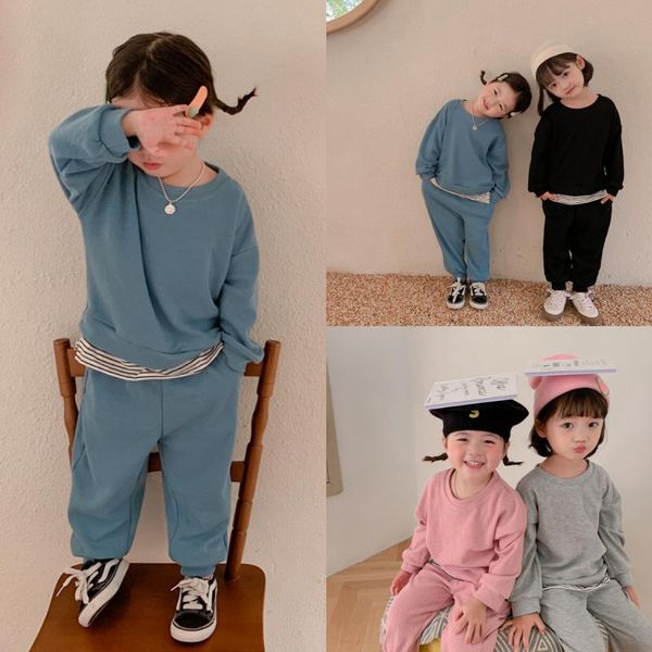 clothing sets 2021 autumn products boys and girls solid color stitching sweater + pants children's two-piece set, White
clothing sets 2021 autumn products boys and girls solid color stitching sweater + pants children's two-piece set, White