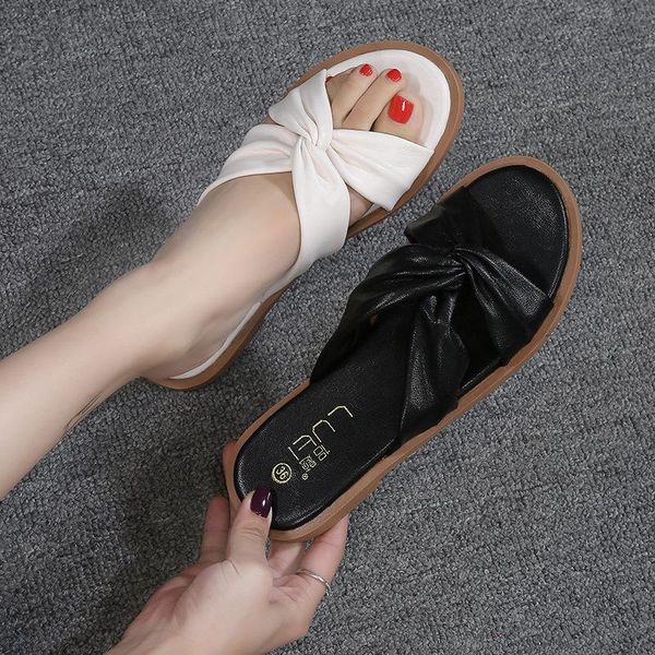 slippers solid cross band summer women cozy lazy flats soft sole slides all match outside non-slip beach flip flops plus size 43, Black
slippers solid cross band summer women cozy lazy flats soft sole slides all match outside non-slip beach flip flops plus size 43, Black