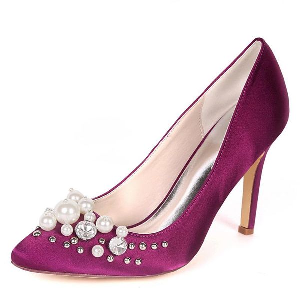 dress shoes creativesugar pointed toe satin evening with pearls and rivet elegant lady bridal weddding prom pumps woman heels, Black
dress shoes creativesugar pointed toe satin evening with pearls and rivet elegant lady bridal weddding prom pumps woman heels, Black