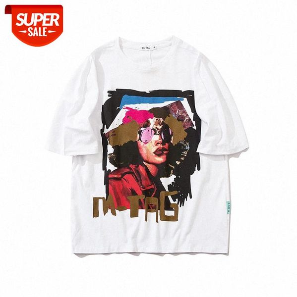 american high street fashion brand printed t-shirt loose oversize advertising head print short sleeve tee men and women #7a2n, White;black
american high street fashion brand printed t-shirt loose oversize advertising head print short sleeve tee men and women #7a2n, White;black
