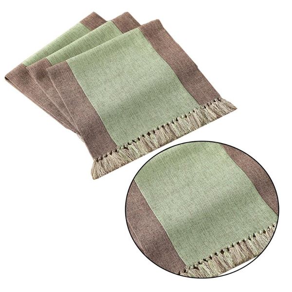 table cloth 1pc cotton and linen tassel simplicity retro double-layer household cover (green 38x180cm 580g)
table cloth 1pc cotton and linen tassel simplicity retro double-layer household cover (green 38x180cm 580g)