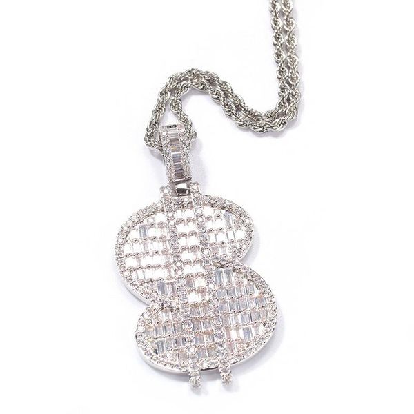 hip hop claw setting + cz stone paved bling iced out us dollars sign pendants necklaces for men rapper jewelry drop pendant, Silver
hip hop claw setting + cz stone paved bling iced out us dollars sign pendants necklaces for men rapper jewelry drop pendant, Silver