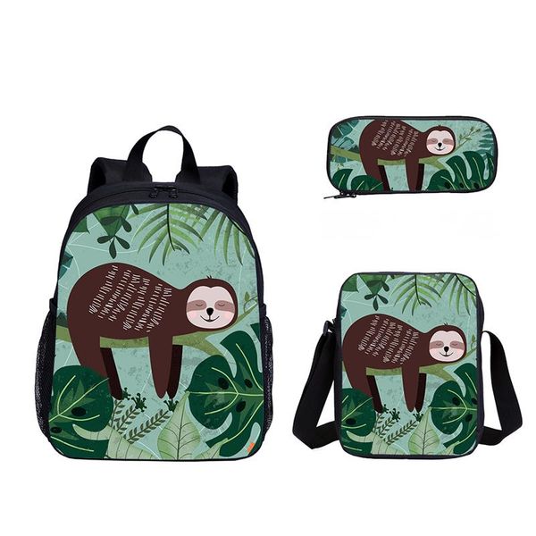 3pcs cartoon sloth custom kids bag set school bags for boys girls student children backpack small satchel bookbag mochila
3pcs cartoon sloth custom kids bag set school bags for boys girls student children backpack small satchel bookbag mochila