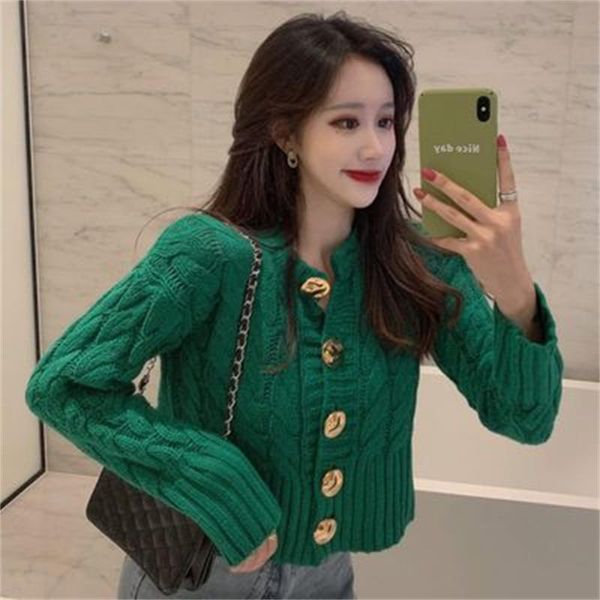 women's knits & tees 2021 autumn and winter style small fragrance short long-sleeved knitted cardigan temperament korean sweater coat w, White
women's knits & tees 2021 autumn and winter style small fragrance short long-sleeved knitted cardigan temperament korean sweater coat w, White