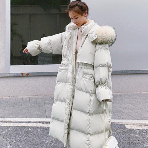 women's down & parkas winter cotton jacket women 2021 hooded big fur collar coat female warm long korean style casual casaco feminino g, Black
women's down & parkas winter cotton jacket women 2021 hooded big fur collar coat female warm long korean style casual casaco feminino g, Black