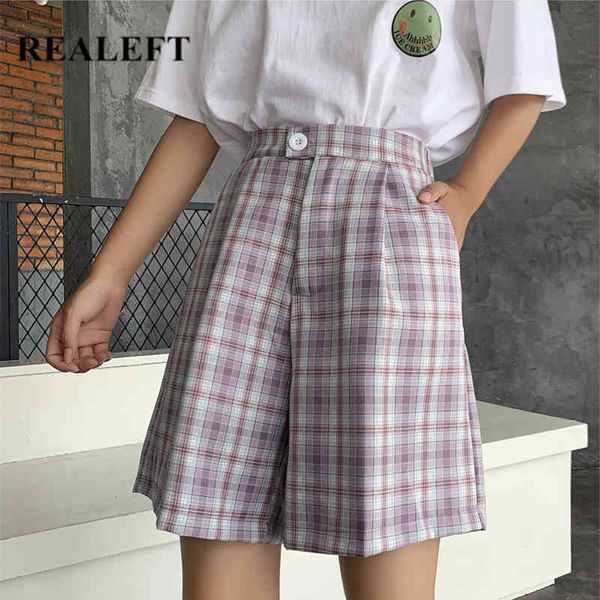 summer vintage plaid women's half pant loose trousers button high waist casual pants female wide-leg 210428, Black;white
summer vintage plaid women's half pant loose trousers button high waist casual pants female wide-leg 210428, Black;white