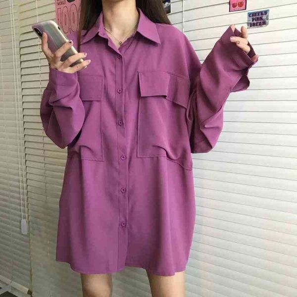 women's blouses & shirts solid oversized blouse casual 2 pocket blusas long sleeve autumn female button shirt tunic qgu6, White
women's blouses & shirts solid oversized blouse casual 2 pocket blusas long sleeve autumn female button shirt tunic qgu6, White