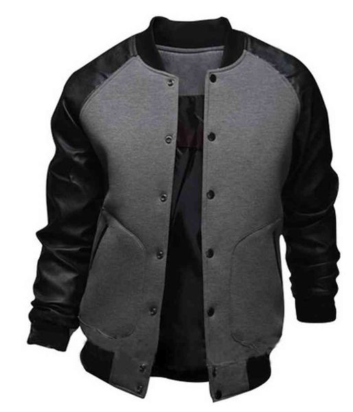 zogaa baseball autumn casual pu leather coats single-breasted patchwork slim stand collar mens windbreaker ets, Black
zogaa baseball autumn casual pu leather coats single-breasted patchwork slim stand collar mens windbreaker ets, Black