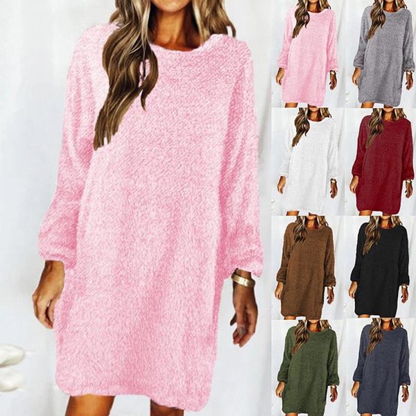 women's sweaters soft plush sweater for women fashion casual warm long sleeve o-neck loose pullovers autumn winter clothing, White;black
women's sweaters soft plush sweater for women fashion casual warm long sleeve o-neck loose pullovers autumn winter clothing, White;black