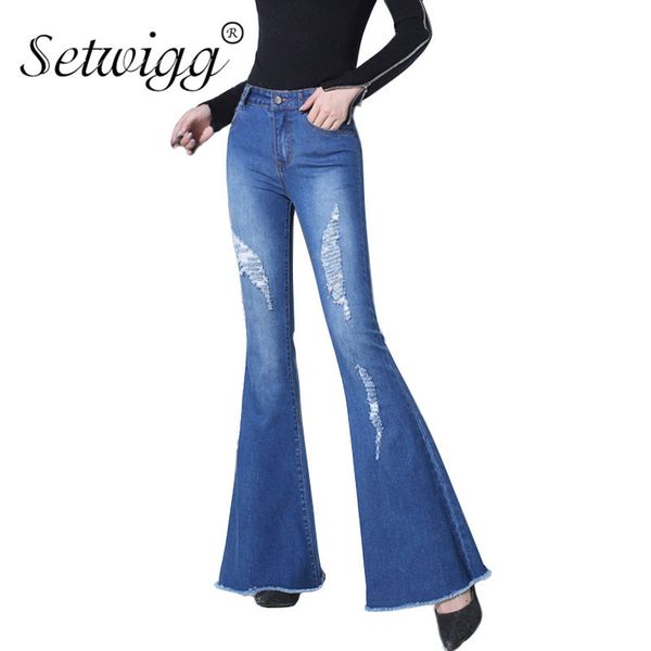 jeans spring autumn trousers flare cotton denim blue/black bell bottom ripped stretch jeans long pants for women
jeans spring autumn trousers flare cotton denim blue/black bell bottom ripped stretch jeans long pants for women