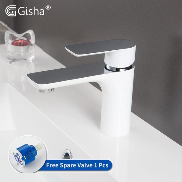 bathroom sink faucets gisha white brass basin faucet and cold water mixer tap bath washbasin vanity grifos g1107
bathroom sink faucets gisha white brass basin faucet and cold water mixer tap bath washbasin vanity grifos g1107