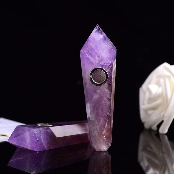 decorative objects & figurines 1pc natural amethyst hand make smoking pipe crystals quartz healing healthy diy gift souvenir
decorative objects & figurines 1pc natural amethyst hand make smoking pipe crystals quartz healing healthy diy gift souvenir