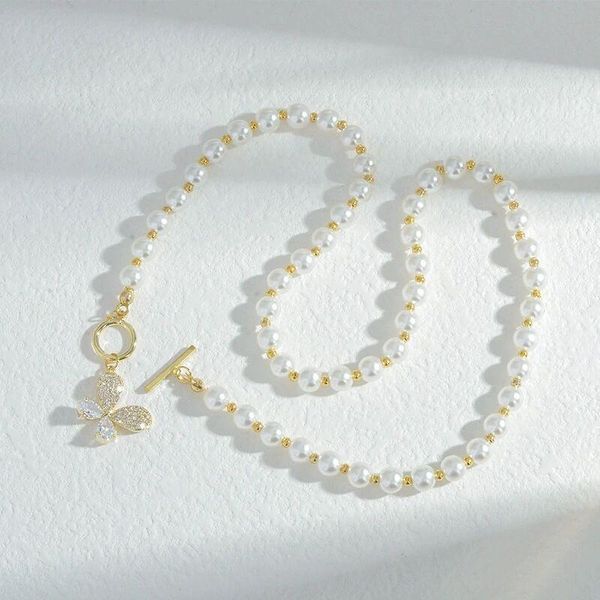 Chains Delicate Pearl Beaded Necklaces Princess Style Girl Luxurious Freshwater Beads For Woman Summer Beach Party Gifts, Silver
Chains Delicate Pearl Beaded Necklaces Princess Style Girl Luxurious Freshwater Beads For Woman Summer Beach Party Gifts, Silver