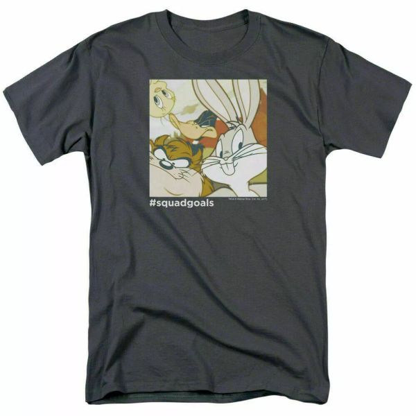 looney tunes squad goals t shirt mens licensed cartoon bugs bunny charcoal, White;black
looney tunes squad goals t shirt mens licensed cartoon bugs bunny charcoal, White;black