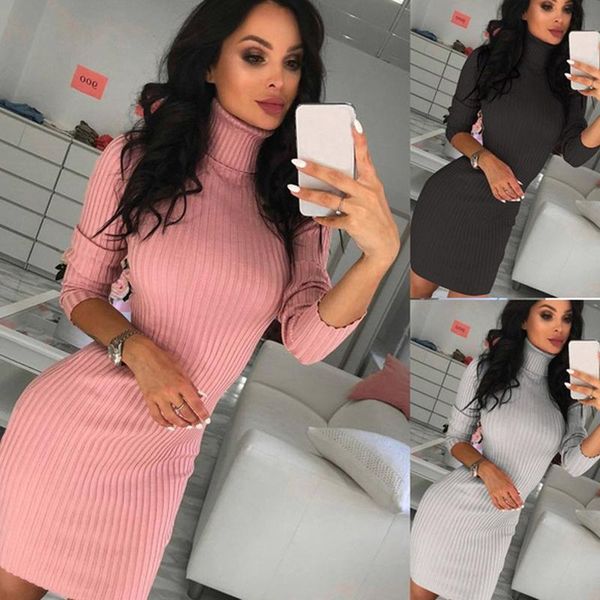 casual dresses 2021 autumn and winter high collar solid color slim mini black dress female party night warm long-sleeved, Black;gray
casual dresses 2021 autumn and winter high collar solid color slim mini black dress female party night warm long-sleeved, Black;gray