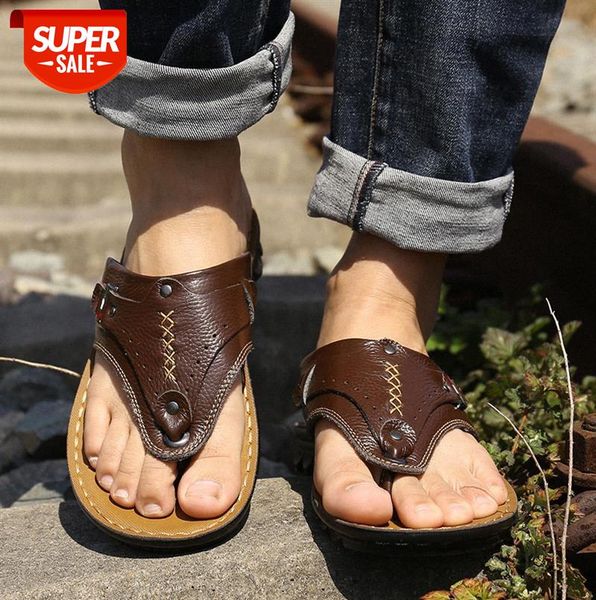 men's sandals, casual and comfortable beach shoes, cowhide flip flops shoes #mf7p, Black
men's sandals, casual and comfortable beach shoes, cowhide flip flops shoes #mf7p, Black