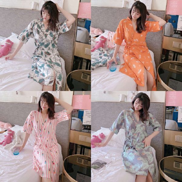 bathrobe kimono japanese pajamas women's cotton nightdress short sleeve spring thin loose cardigan sweet home clothes bathrobe summer
bathrobe kimono japanese pajamas women's cotton nightdress short sleeve spring thin loose cardigan sweet home clothes bathrobe summer