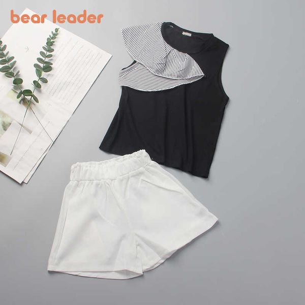 bear leader girls baby casual clothing sets fashion striped ruffles patchwork vest and shorts outfits children summer clothes 210708, White
bear leader girls baby casual clothing sets fashion striped ruffles patchwork vest and shorts outfits children summer clothes 210708, White
