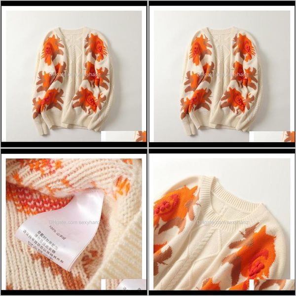 womens clothing apparel drop delivery 2021 100percent cashmere print sweaters female fashion flower pattern pullovers knitted ov, White;black
womens clothing apparel drop delivery 2021 100percent cashmere print sweaters female fashion flower pattern pullovers knitted ov, White;black