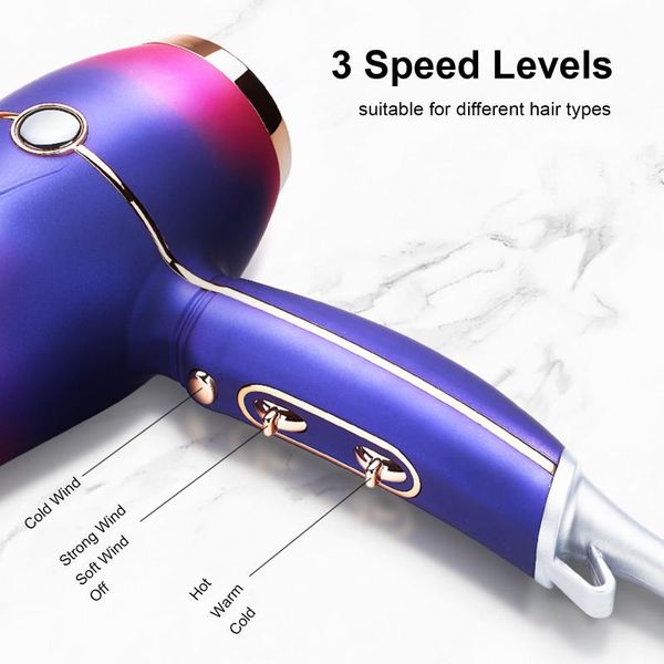 electric hair brushes dryer 3 speeds adjustable blow / cold wind with nozzles diffusers portable drying styling tools
electric hair brushes dryer 3 speeds adjustable blow / cold wind with nozzles diffusers portable drying styling tools