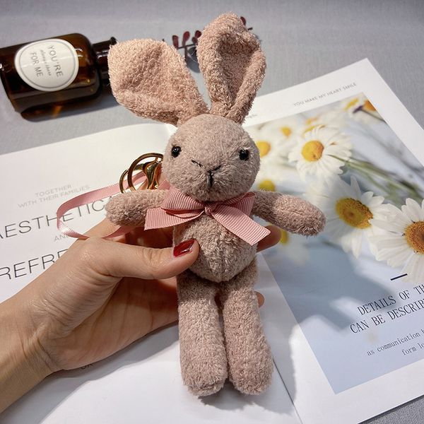 cute plush rabbit keychain creative doll bag pendant bowknot schoolbag accessories girl's hand gift, Silver
cute plush rabbit keychain creative doll bag pendant bowknot schoolbag accessories girl's hand gift, Silver