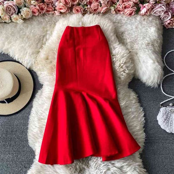 spring autumn ruffle skirt women over the knee ol professional hip fishtail high waist slim stretch uk905 210506, Black
spring autumn ruffle skirt women over the knee ol professional hip fishtail high waist slim stretch uk905 210506, Black