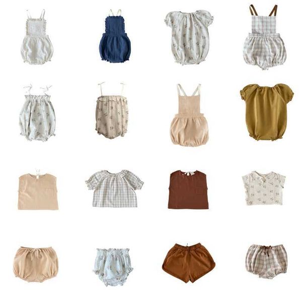 baby romper spring/summer liil girls soft + shorts camisole short sleeve romper gir blouse baby bloomers sets 210722, Blue
baby romper spring/summer liil girls soft + shorts camisole short sleeve romper gir blouse baby bloomers sets 210722, Blue