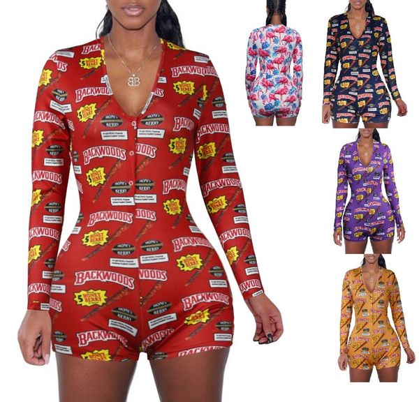 2021 summer short pants rompers bodycon long sleeve print jumpsuit for women dz002, Black;white
2021 summer short pants rompers bodycon long sleeve print jumpsuit for women dz002, Black;white
